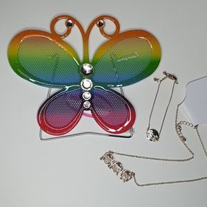 Butterfly Earring Stand and Necklace & Bracelet Combo Deal